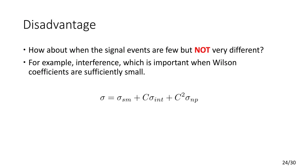 disadvantage