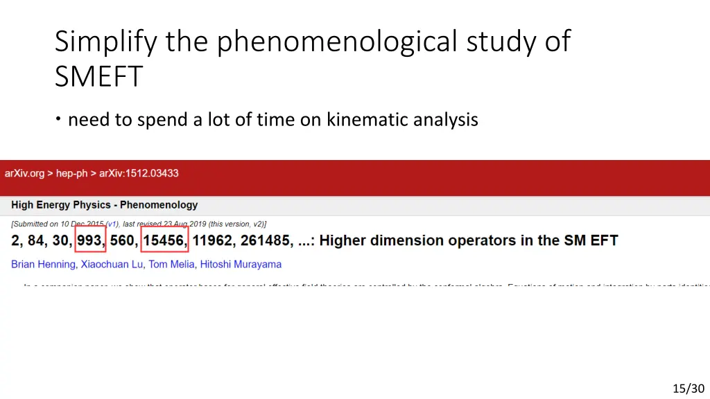 simplify the phenomenological study of smeft