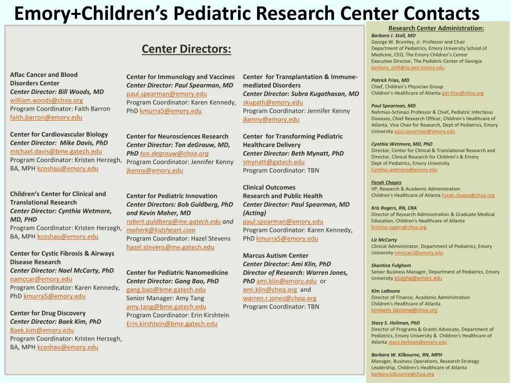 emory children s pediatric research center