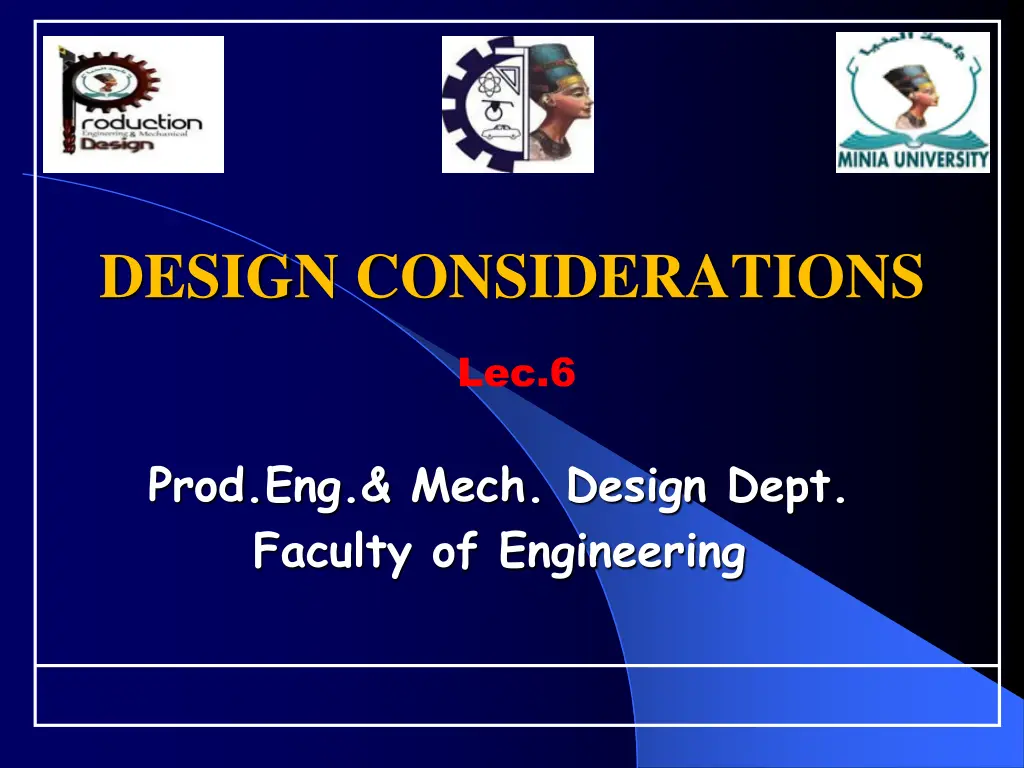 design considerations