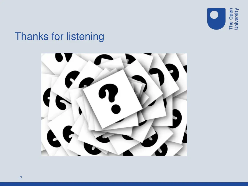 thanks for listening