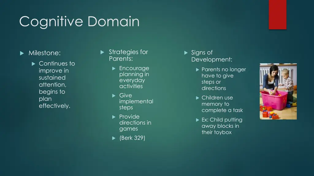 cognitive domain
