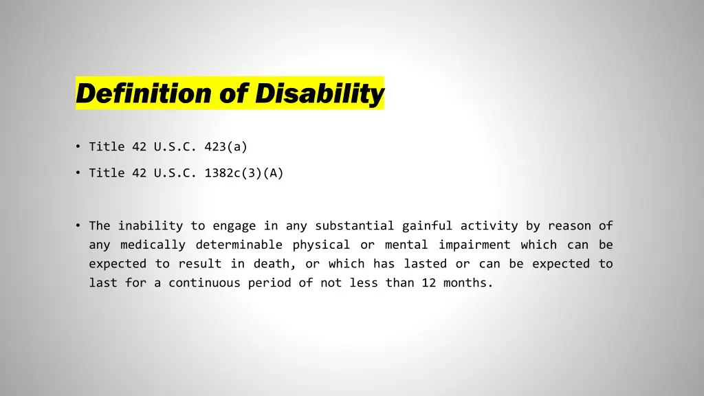 definition of disability