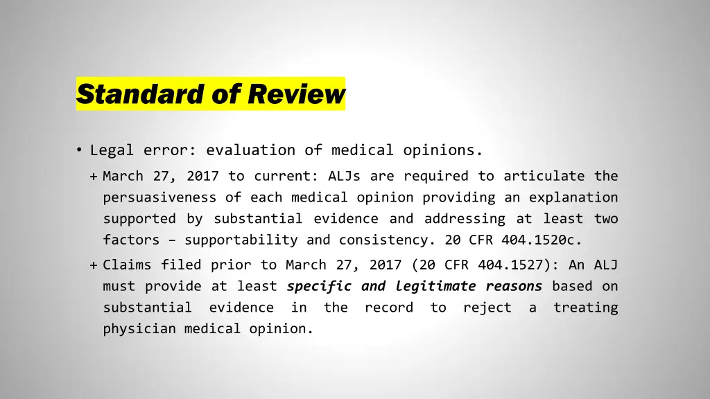 standard of review 1