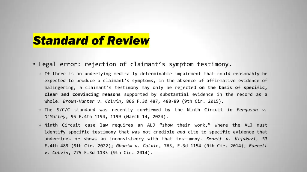 standard of review 2