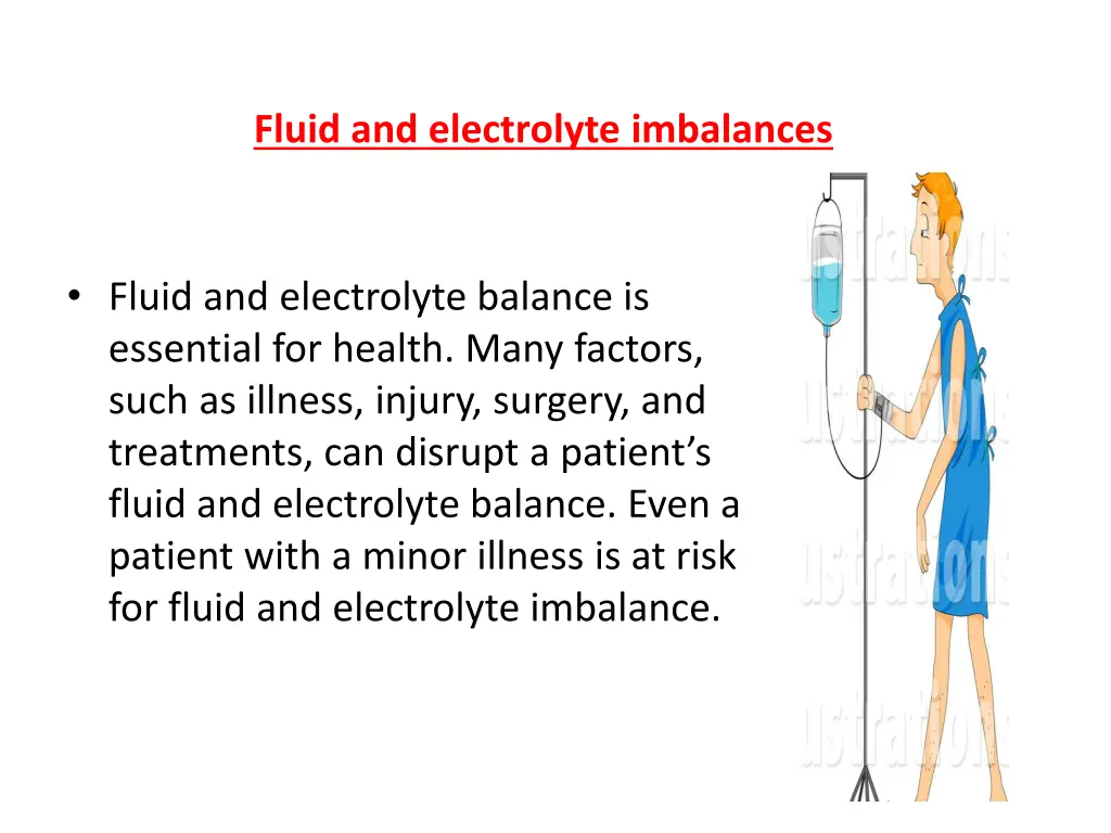 fluid and electrolyte imbalances