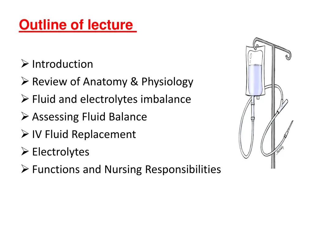 outline of lecture