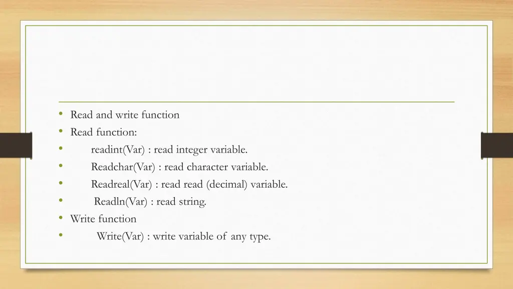 read and write function read function readint