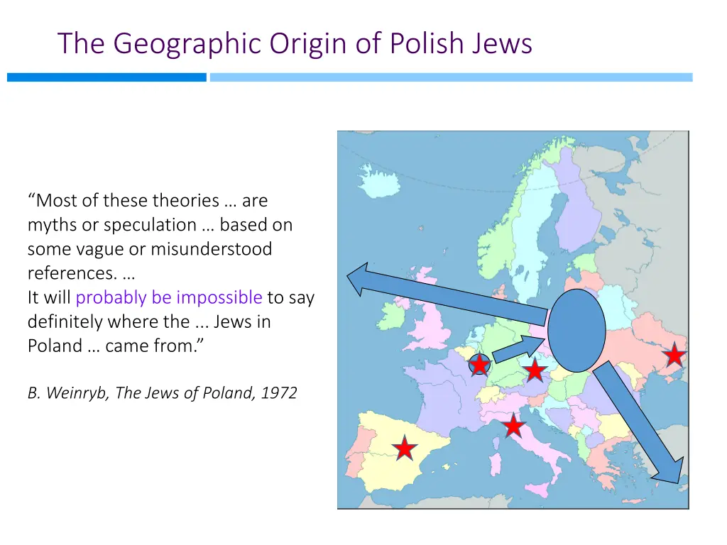 the geographic origin of polish jews 1