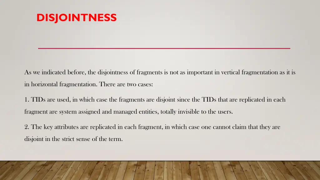 disjointness