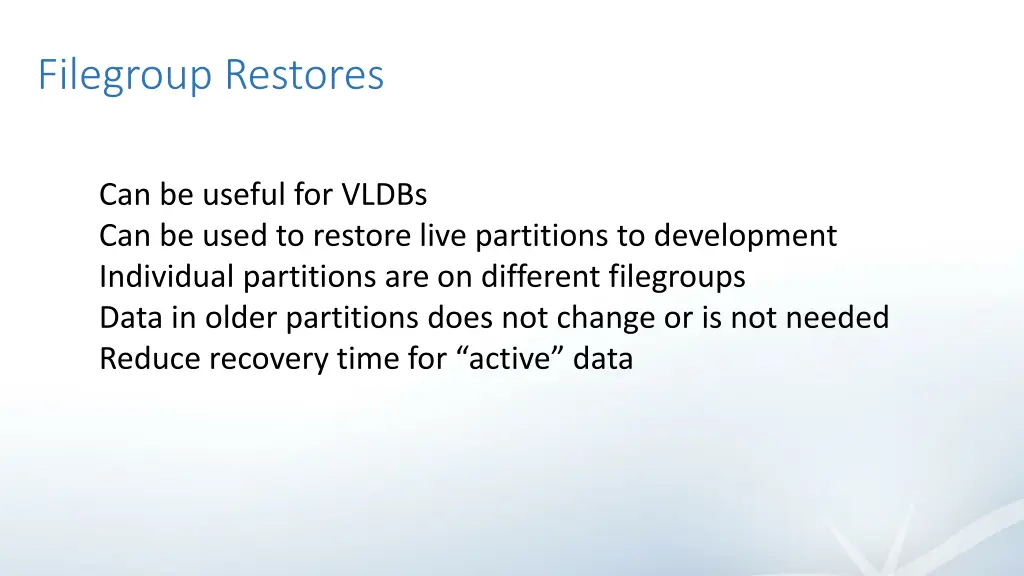 filegroup restores 1
