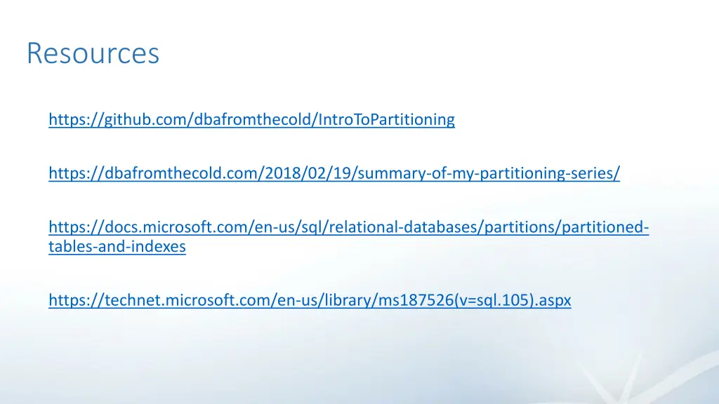 resources