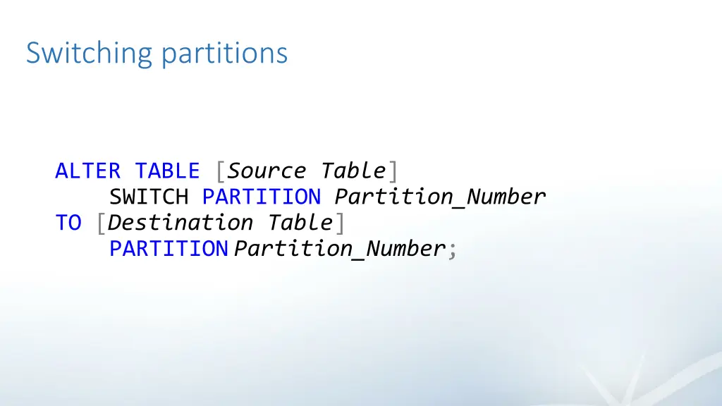 switching partitions 2