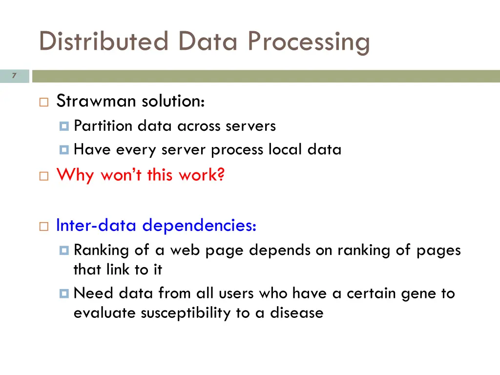 distributed data processing