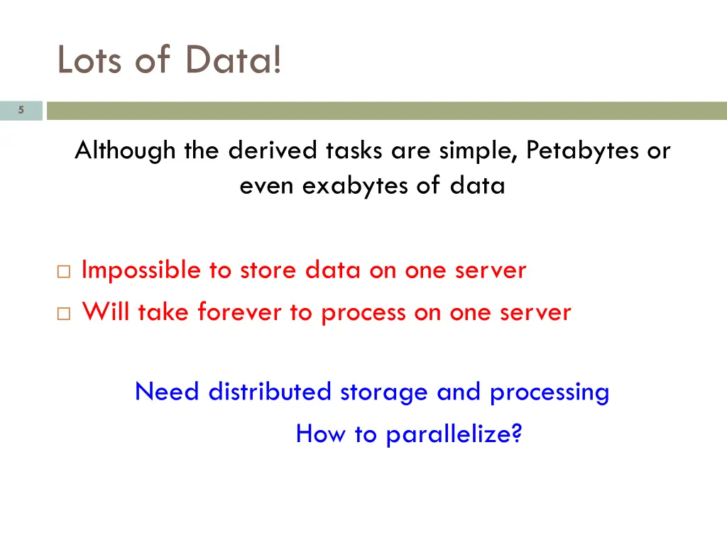 lots of data