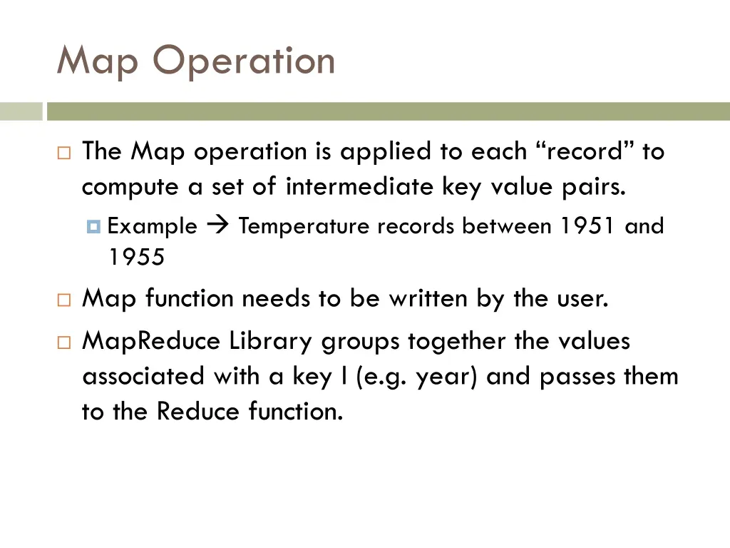 map operation