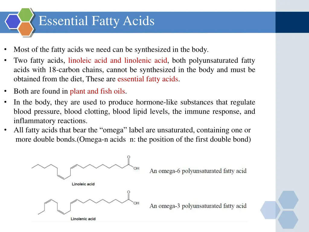 essential fatty acids