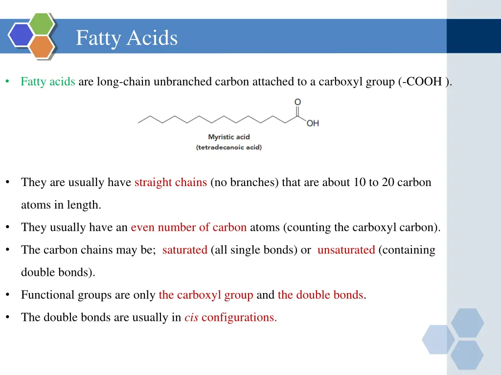 fatty acids