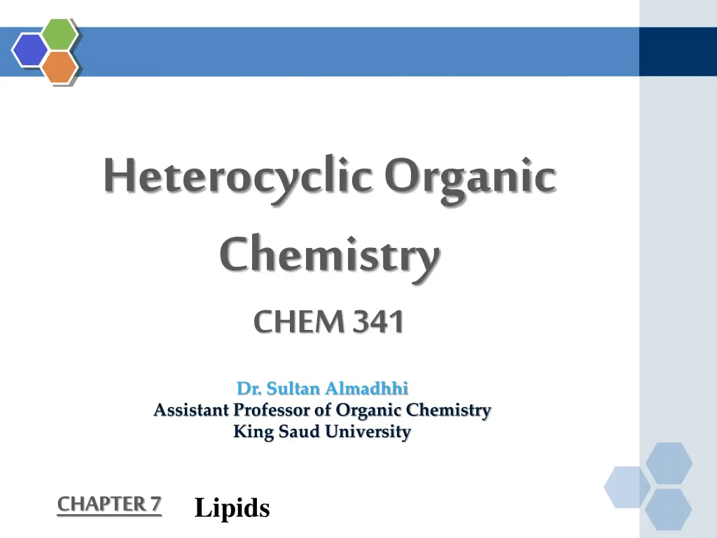 heterocyclic organic chemistry chem 341