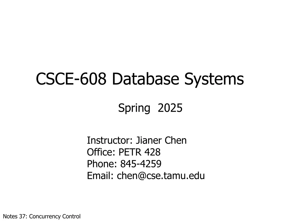 csce 608 database systems