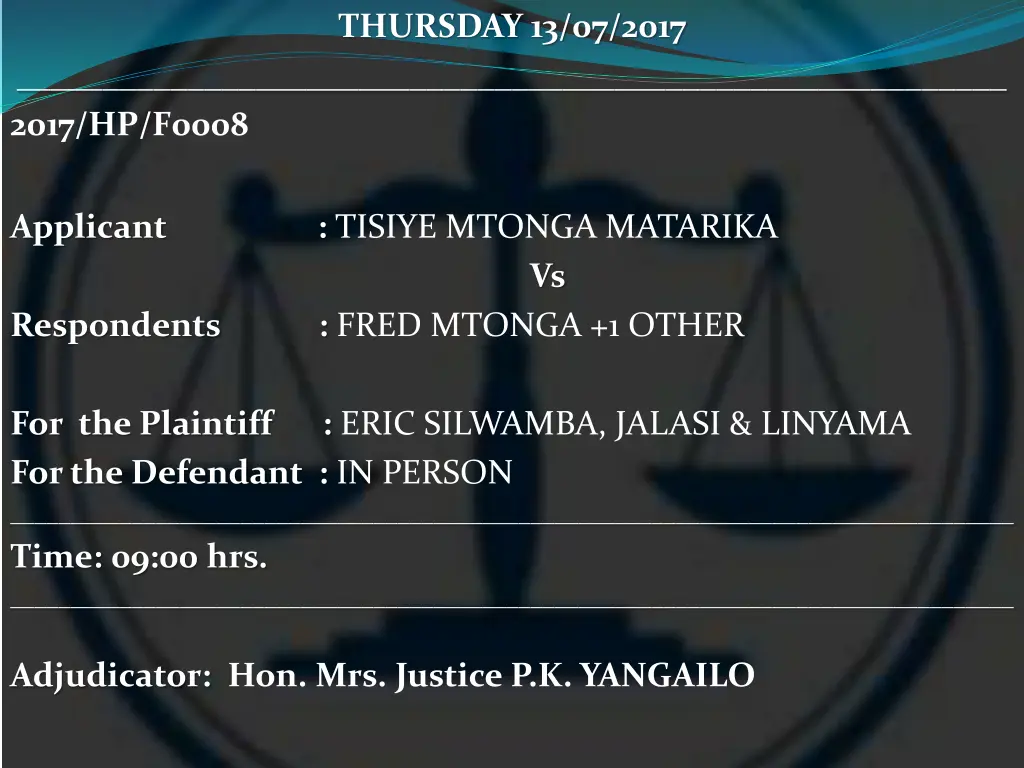 thursday 13 07 2017 21