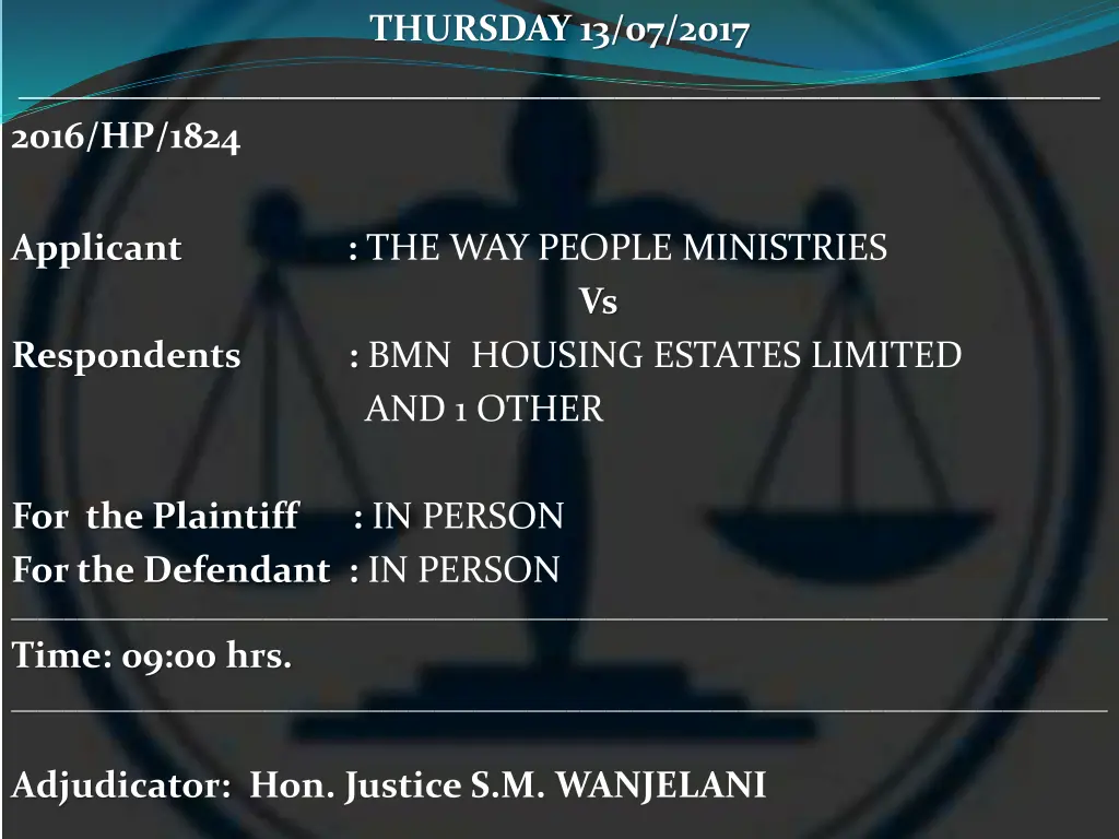 thursday 13 07 2017 5