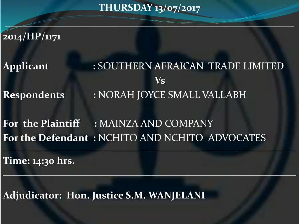 thursday 13 07 2017 7