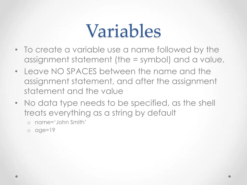 variables