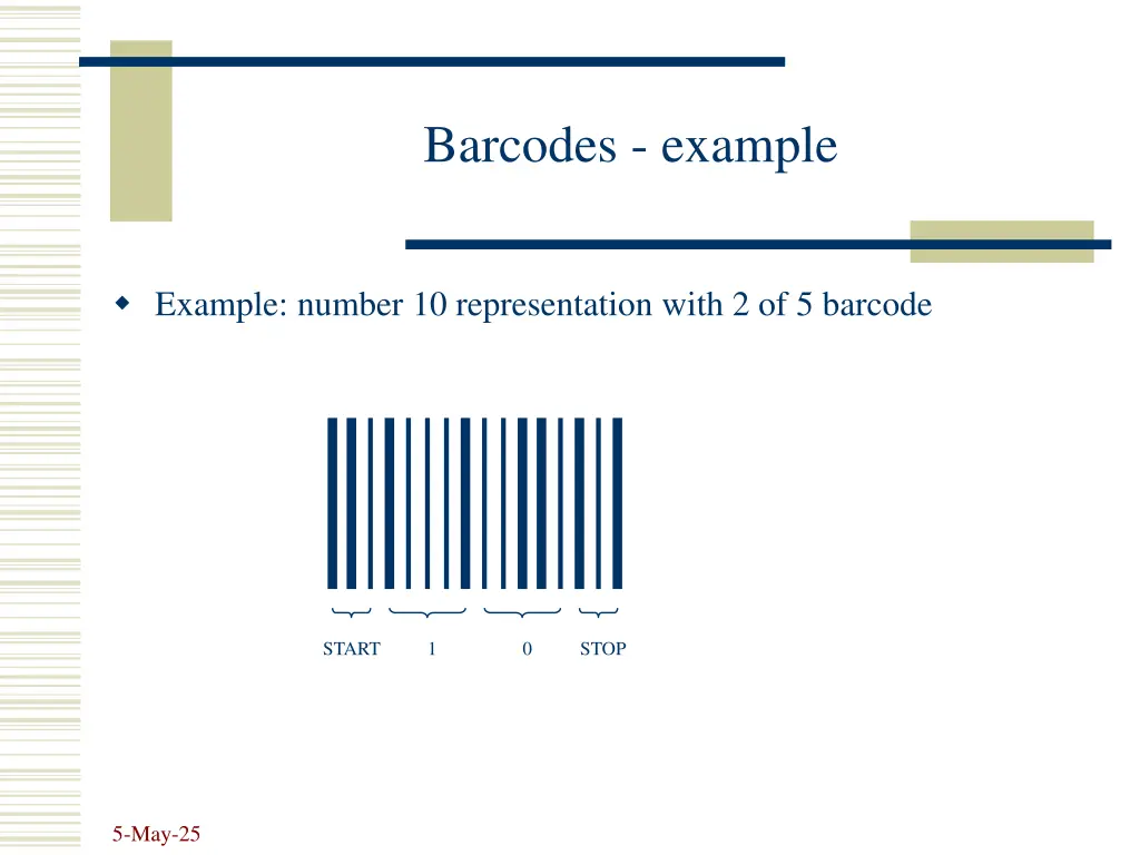 barcodes example 1