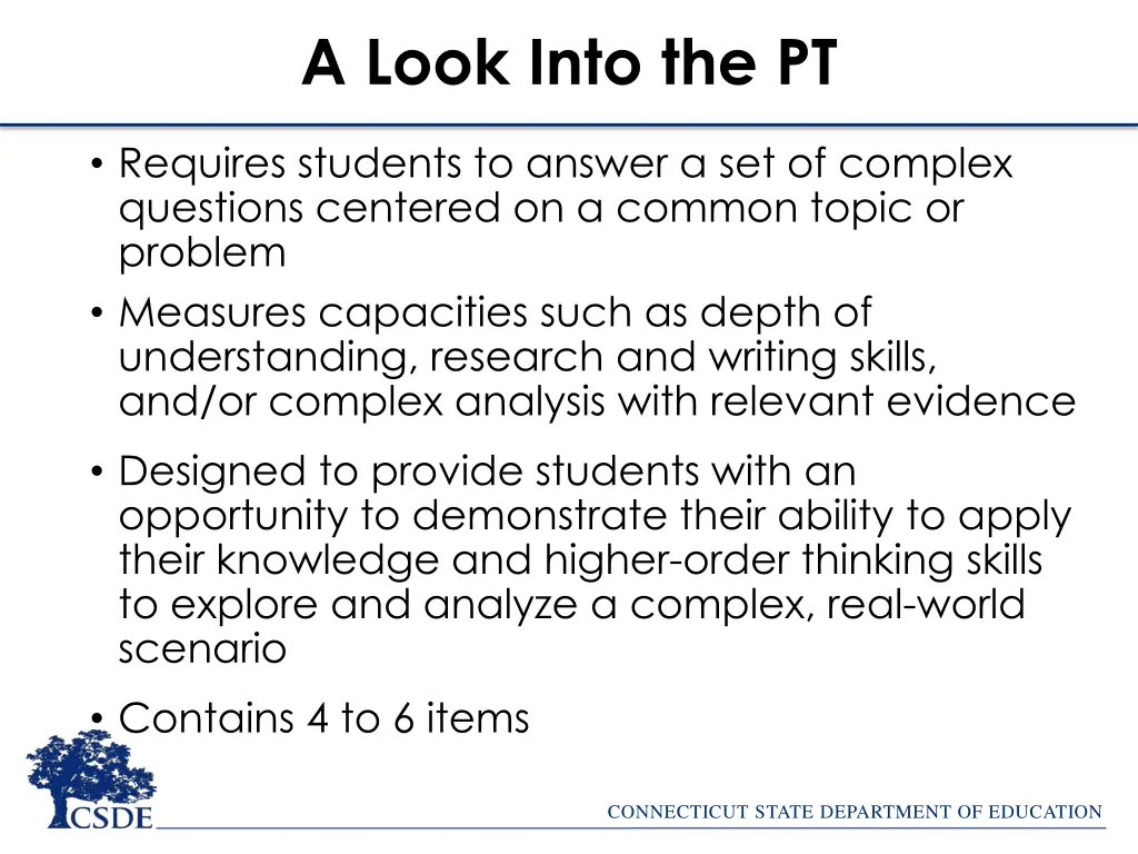 a look into the pt