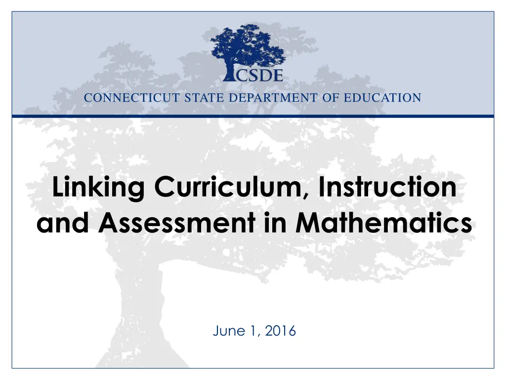 connecticut state department of education