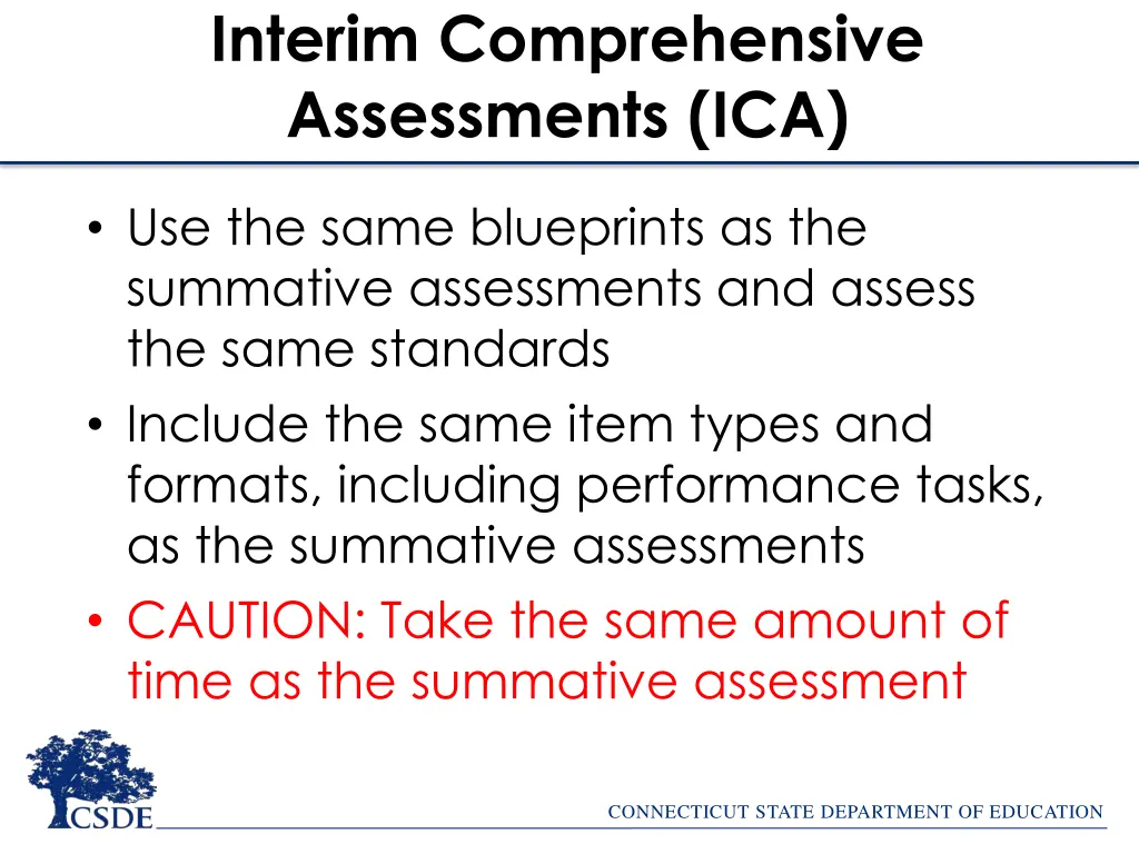 interim comprehensive assessments ica