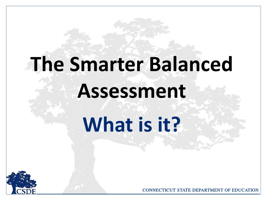 the smarter balanced assessment