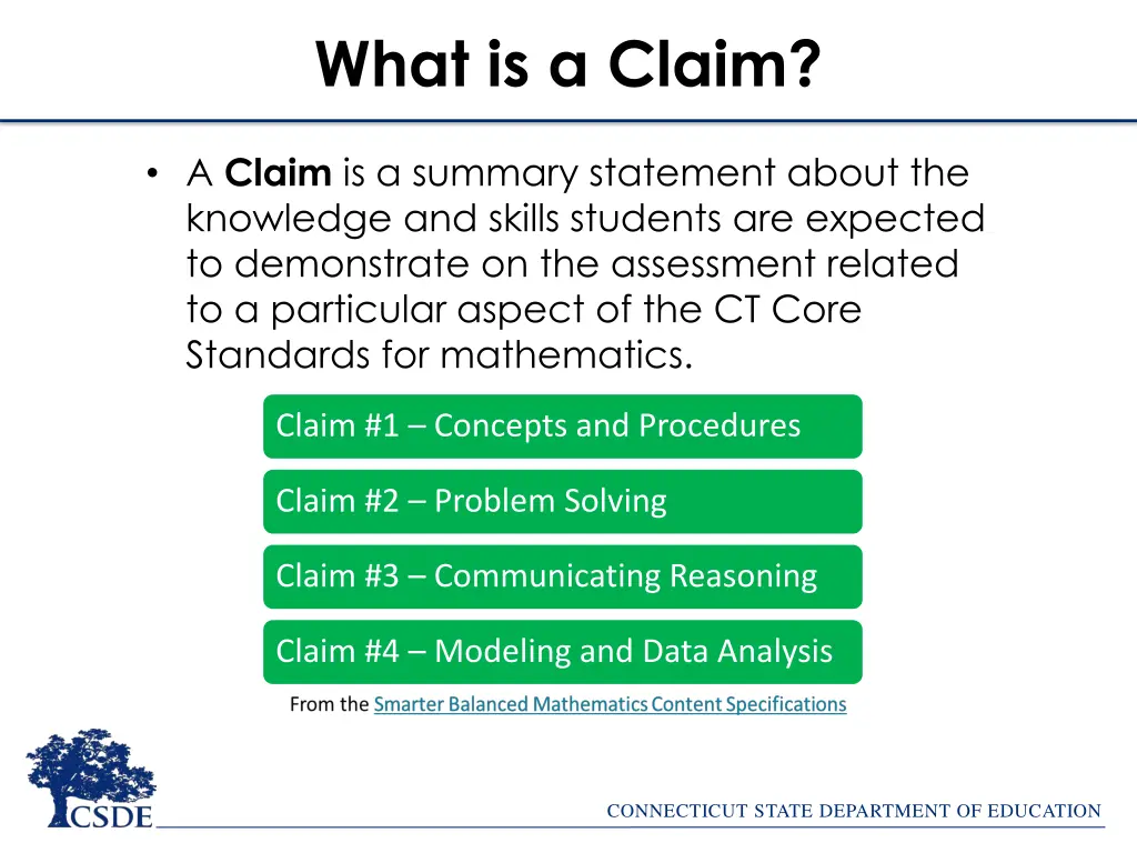 what is a claim