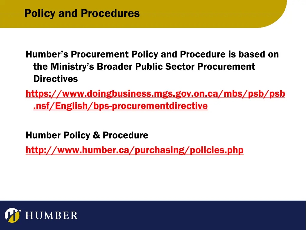 policy and procedures
