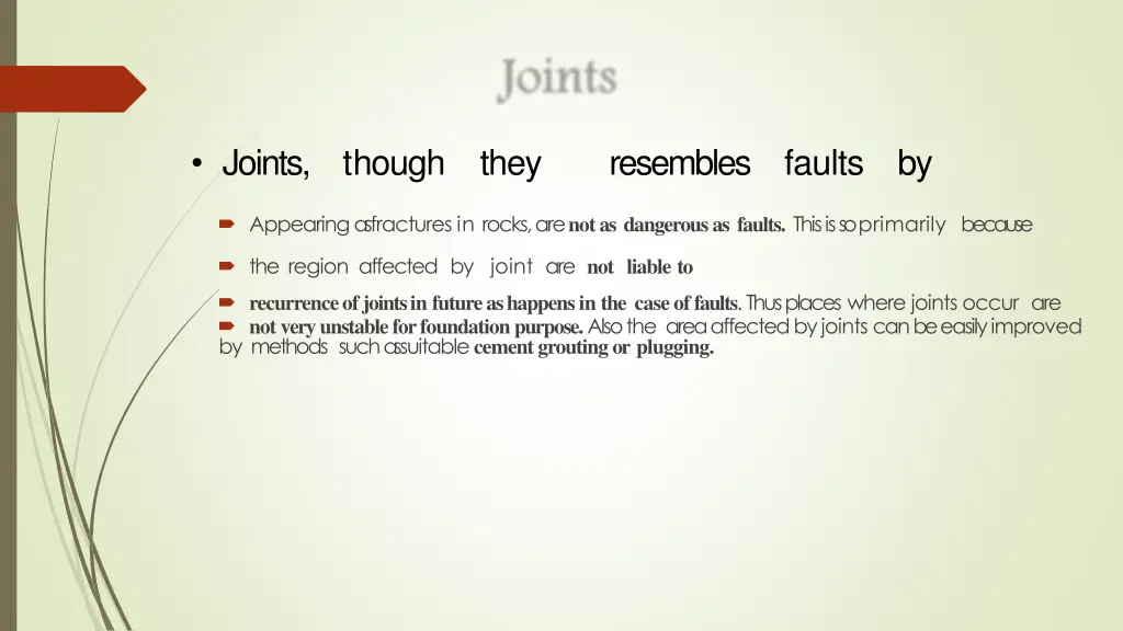 joints though