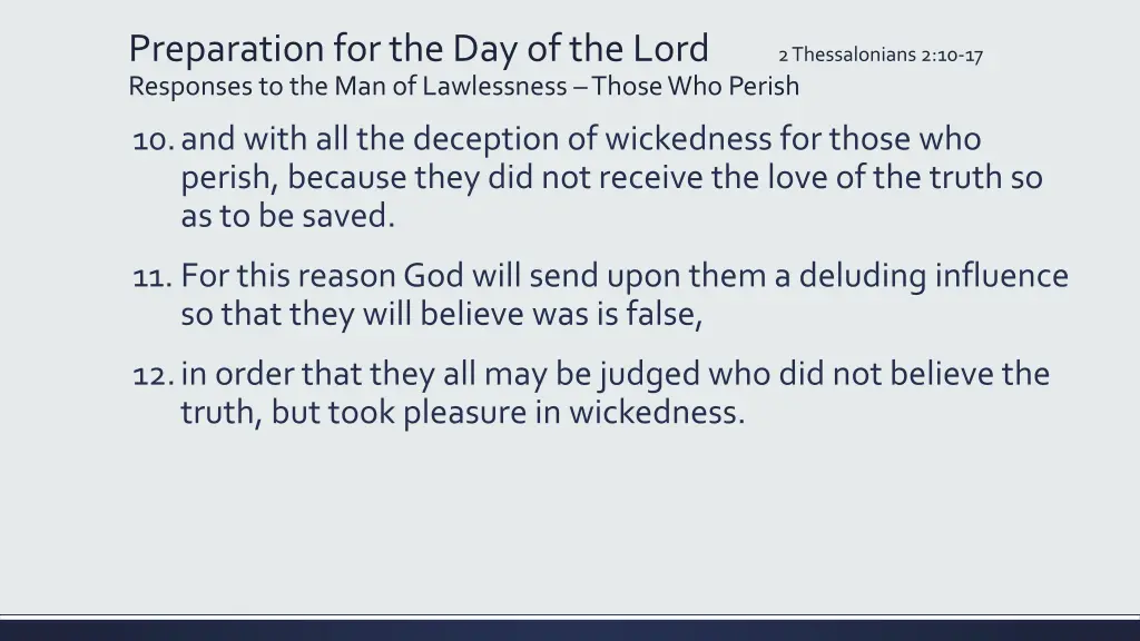 preparation for the day of the lord responses 3