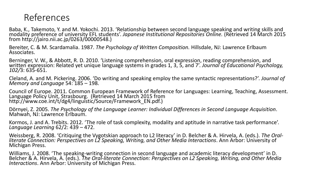 references