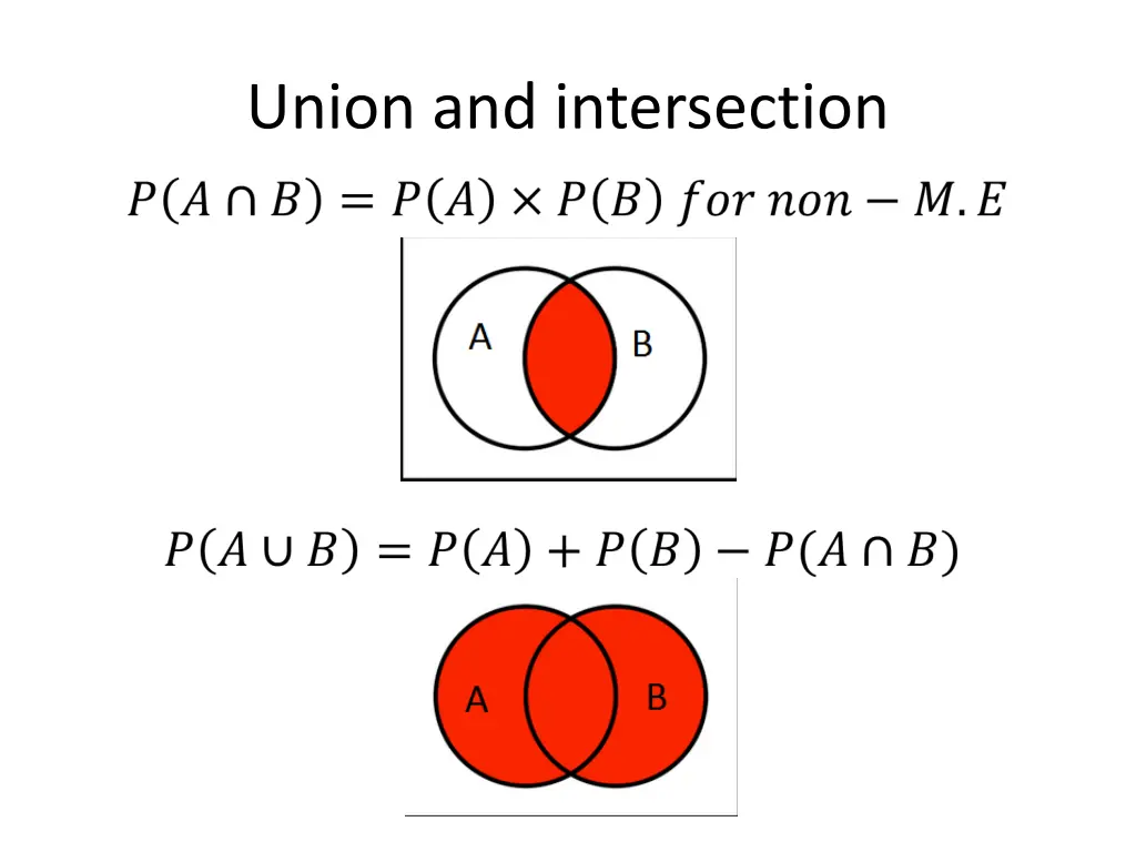 union and intersection