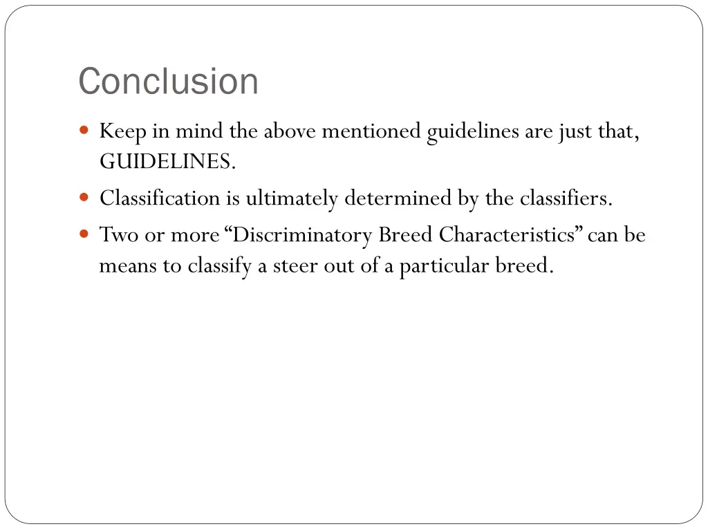 conclusion
