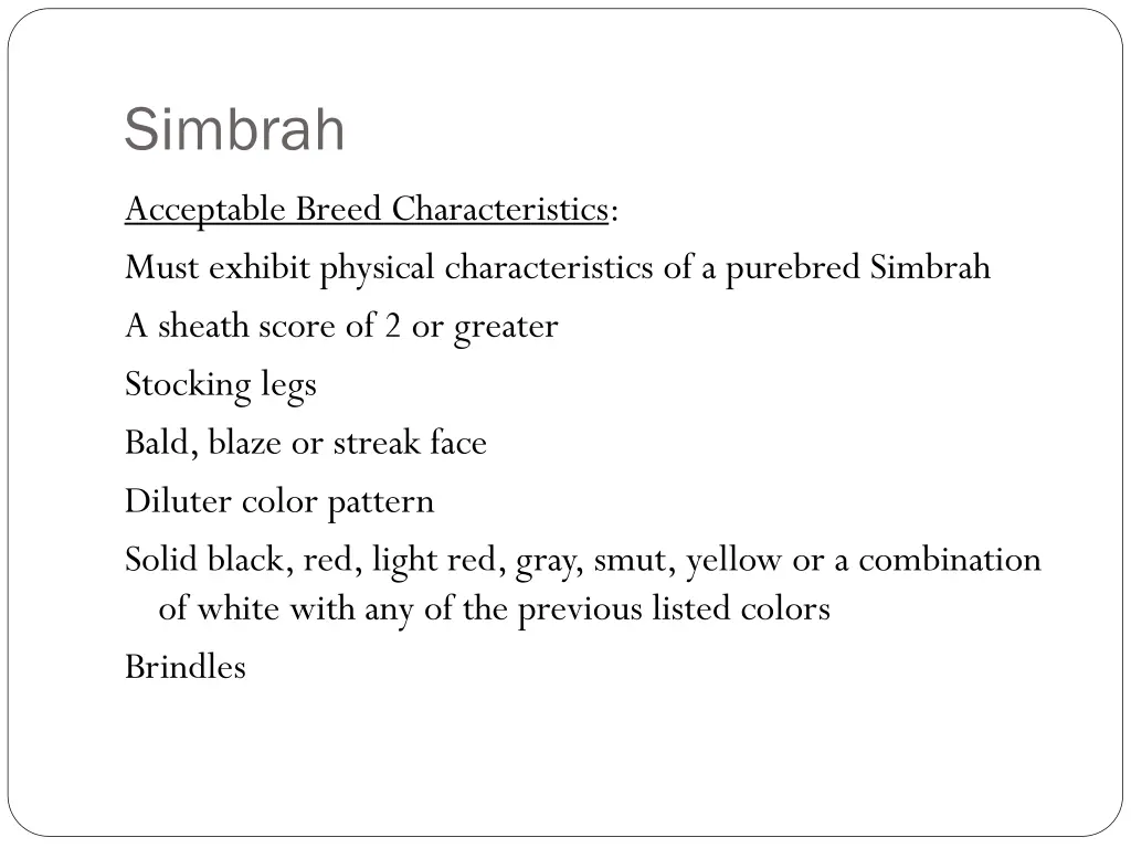 simbrah 1