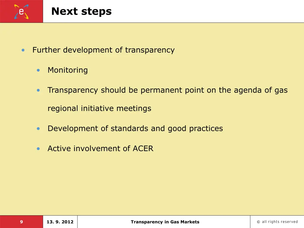 next steps
