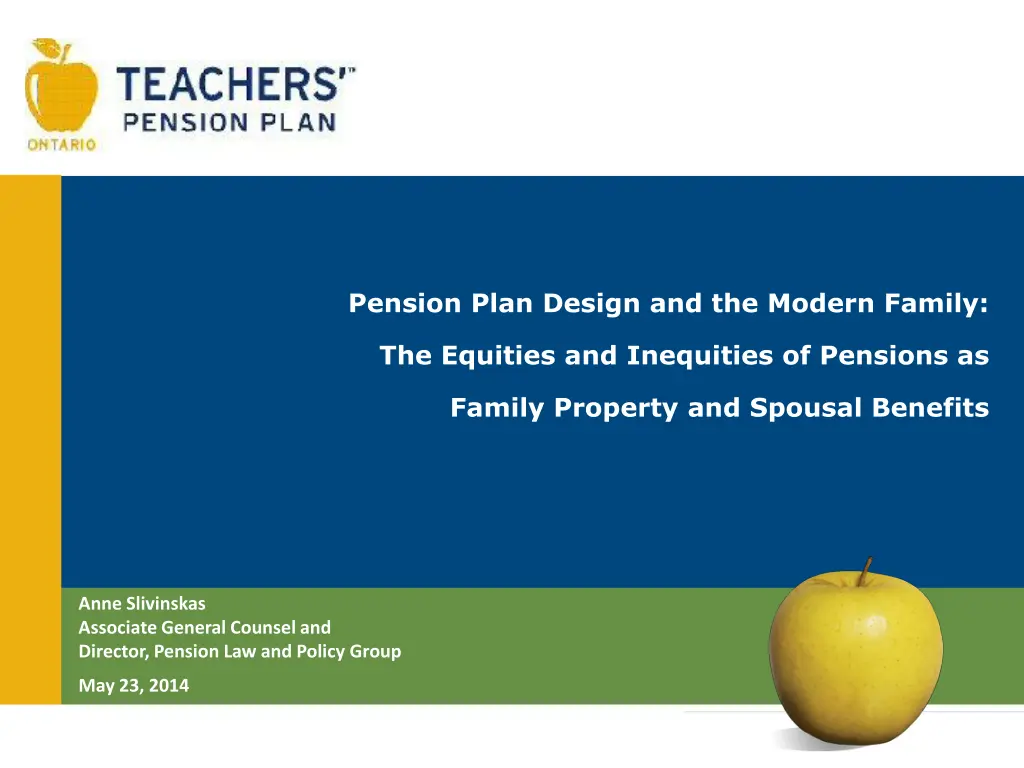 pension plan design and the modern family