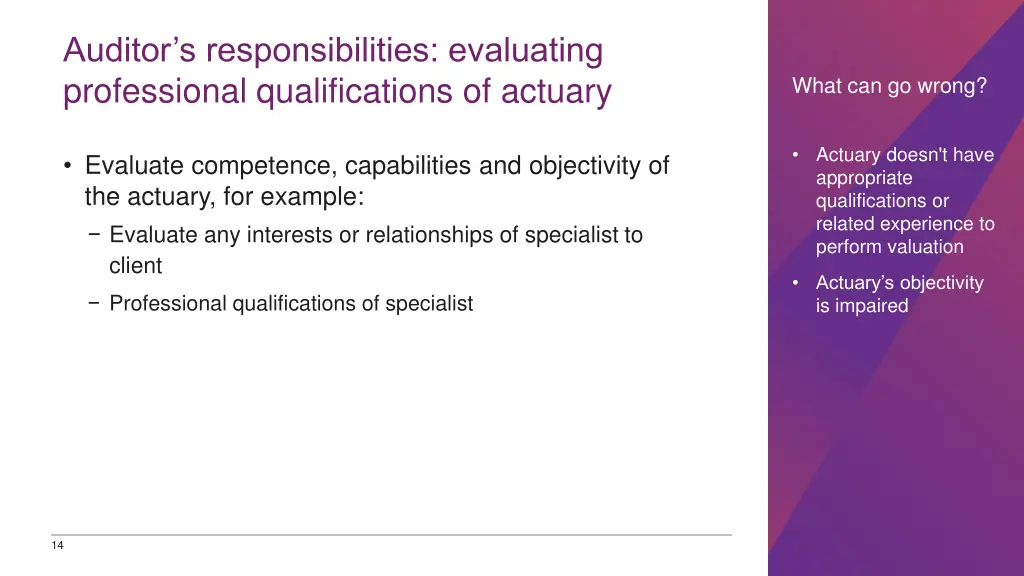auditor s responsibilities evaluating