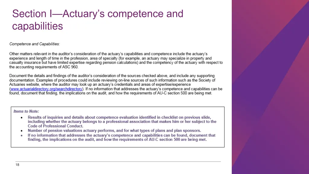 section i actuary s competence and capabilities