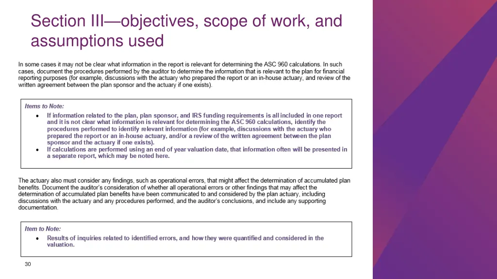 section iii objectives scope of work