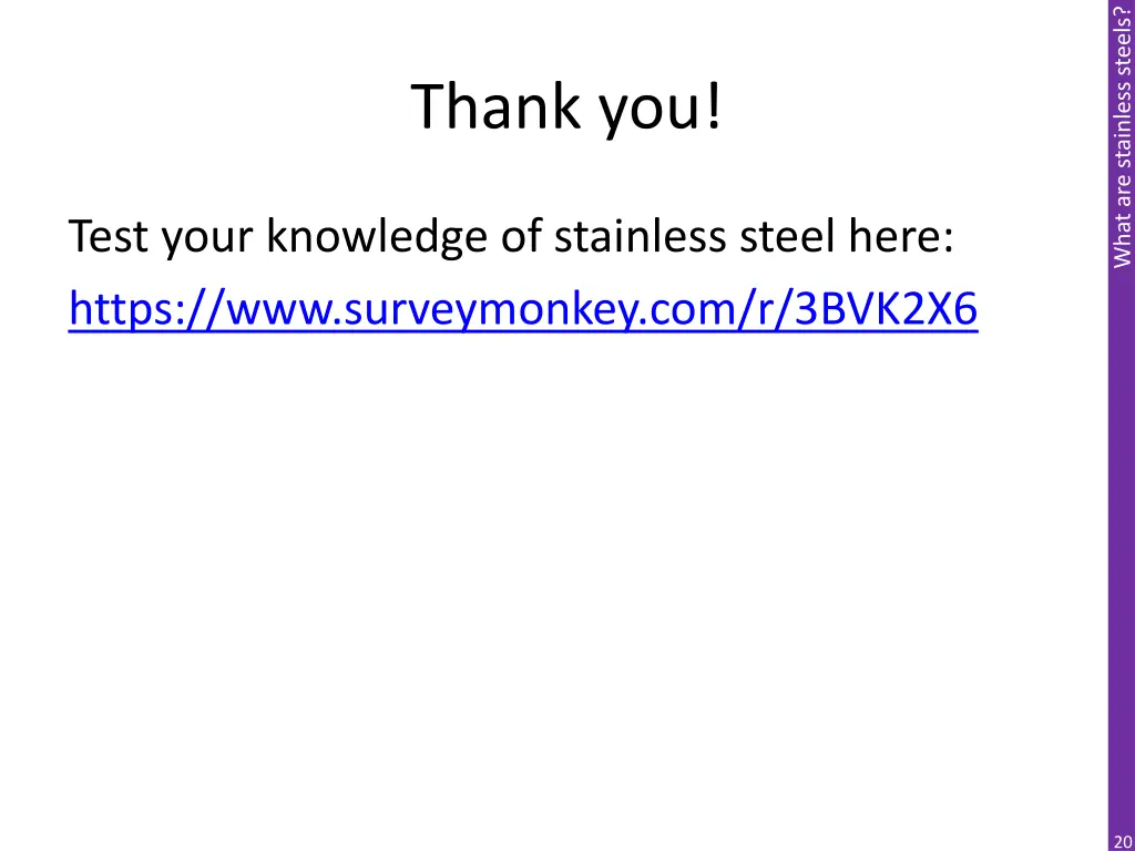 what are stainless steels 19