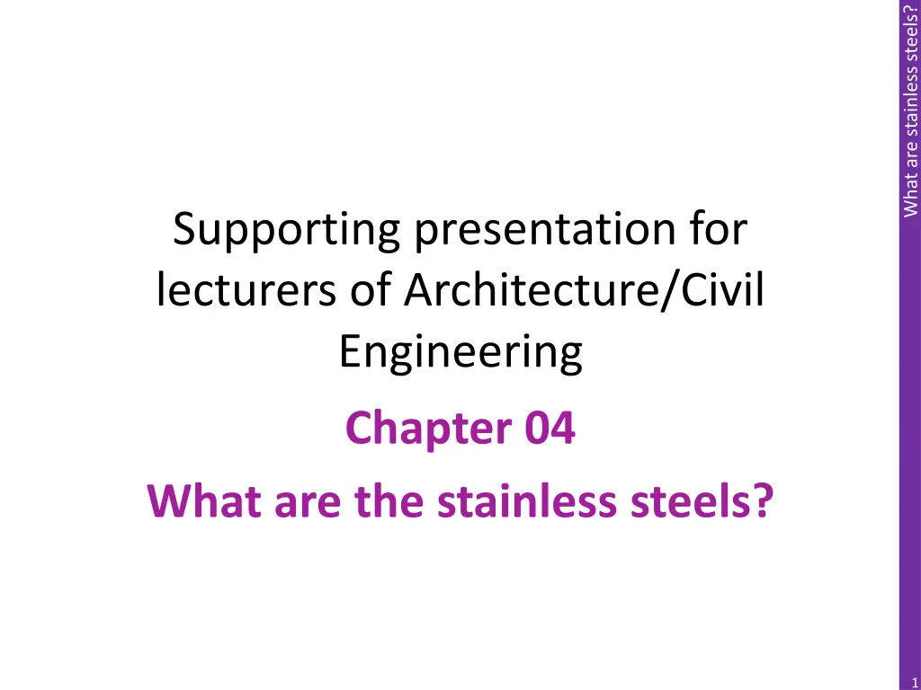 what are stainless steels