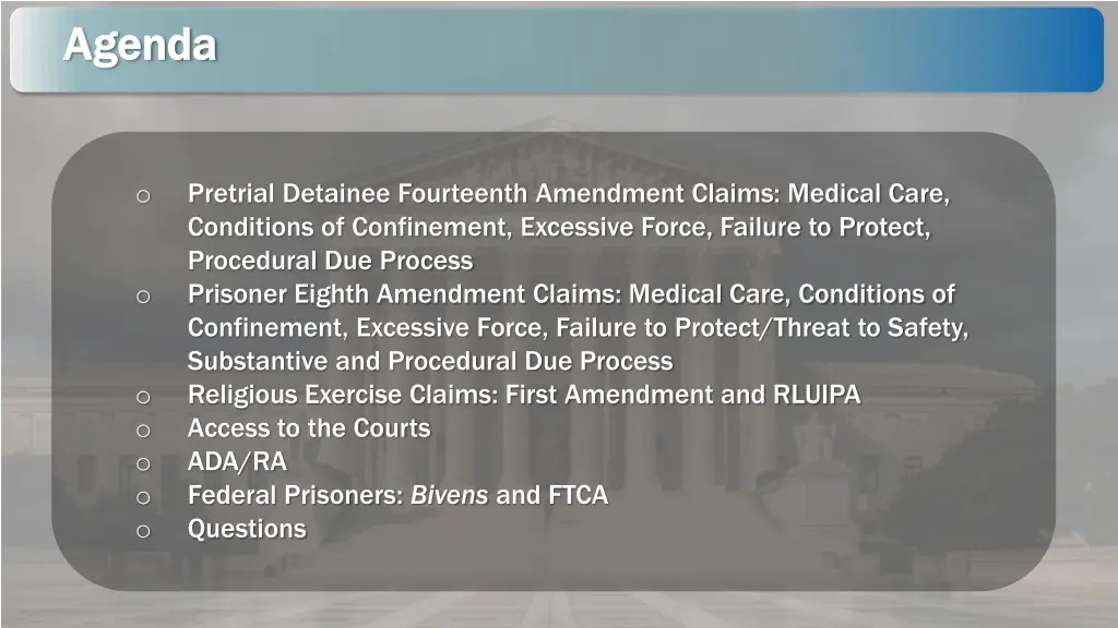 agenda agenda