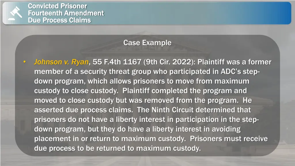 convicted prisoner convicted prisoner fourteenth 6